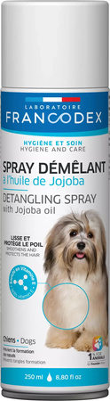 FRANCODEX Spray dla psa ułatwiający rozczesywanie z olejkiem jojoba 250 ml