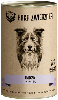 Paka Zwierzaka Indyk i żurawina puszka 400g