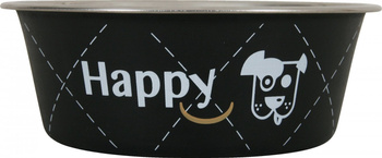 ZOLUX Miska dla psa ze stali nierdzewnej Inox HAPPY 1,5 l kol. czarny