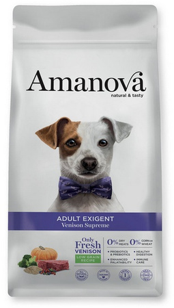 Amanova Dog Adult Exigent Venison - dziczyzna 2kg