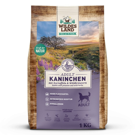 WILDES LAND DOG Kaninchen - królik z ziemniakami i ziołami (1kg)