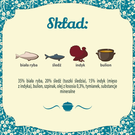 Karma mokra dla psa FOLK Pomorskie doskonałe danie z ryb 800 g