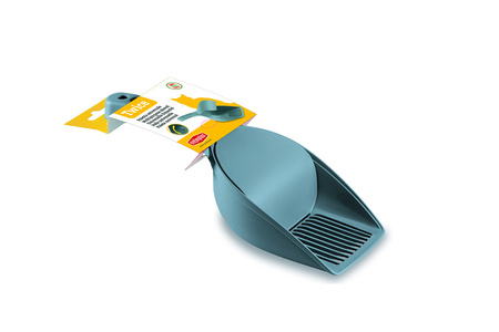 Zolux Łopatka do żwirku z klapką kol. niebieski