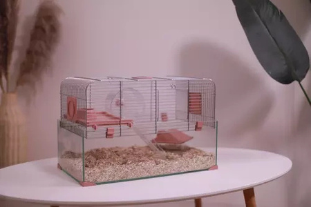 ZOLUX Klatka dla małych gryzoni Panas Colour 50 kol. różowy