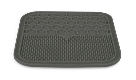 ZOLUX Mata silikonowa do lizania dla psa i kota M duża szara 21 x21 cm