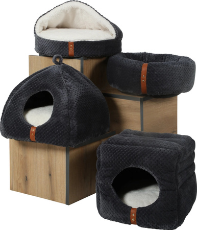 Zolux Legowisko dla kota PALOMA Cube 2w1, 350x350x,350 mm, kol. szary