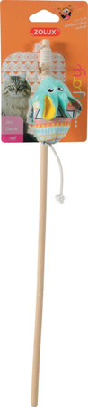 Zolux Zabawka dla kota wędka mysz KALI kol. zielony 40 cm