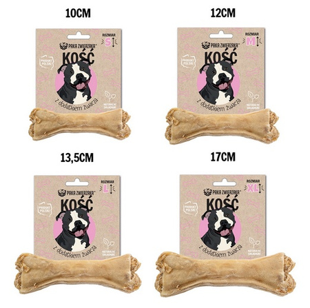 Paka Zwierzaka Kość z dodatkiem żwacza L 13,5cm
