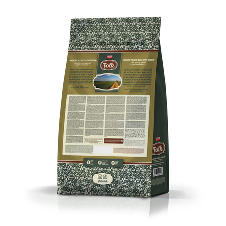 Karma sucha dla psa FOLK MINI Wielkopolska kaczka z królikiem z dodatkiem aromatycznych jabłek i majeranku 7 kg