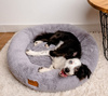 MIMIKO Pets Legowisko Shaggy okrągłe XL 75cm szare