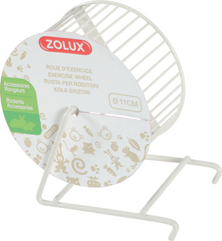 ZOLUX Kołowrotek metalowy dla gryzonia 11 cm kol. beżowy