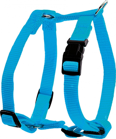 Zolux Szelki nylonowe dla psa regulowane 15 mm kol. turkusowy