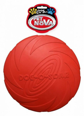 PET NOVA RUB DISC RED 15CM