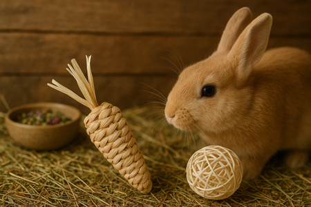 ZOLUX Zabawka dla małych ssaków, marchewka z liści kukurydzy EHOP