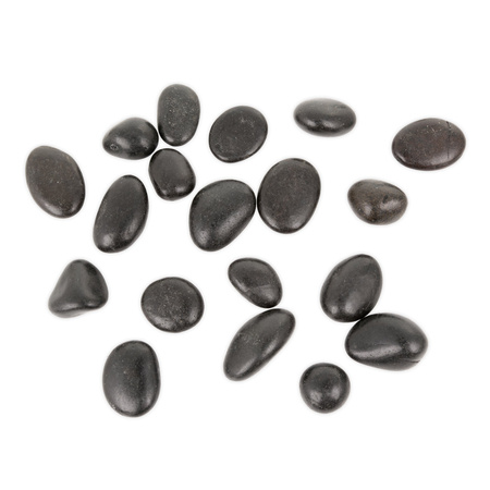 Kamienie polerowane Black Pebble 10-20 mm  do akwarium terrarium, 10kg/OPAK
