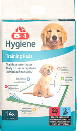8in1 Podkłady dla psa do nauki czystości Training Pads 57x56cm 14 szt.