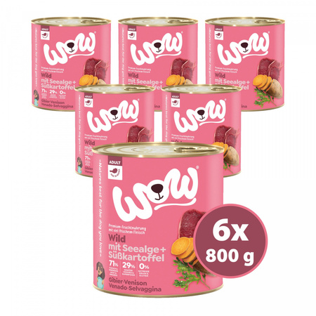 WOW Wild - dziczyzna z algami i batatami 800g