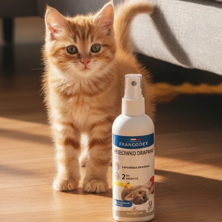 FRANCODEX PL Spray przeciwko drapaniu przez kocięta i koty 200 ml