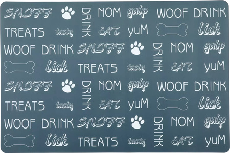 ZOLUX Podkładka pod miski dla psa czysta podłoga wzór napisy M 45x30 cm