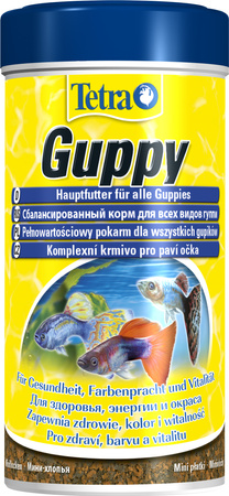 TETRA Guppy Mini Flakes 250ml pokarm drobne płatki dla gupików