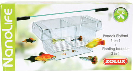 ZOLUX Kotnik do akwarium pływający 3 w 1 z przyssawkami