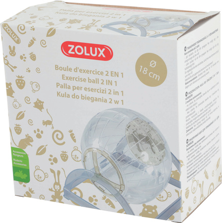 ZOLUX Kula do biegania dla chomika i myszki 2w1 18 cm kol. beżowy