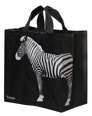 Torba Animals 24L zebra czarna