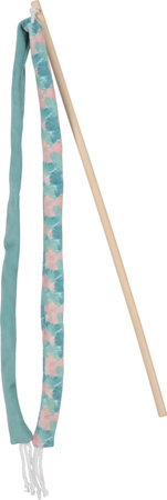 ZOLUX Zabawka dla kota wędka ze wstążką, liście ETHICAT 45 cm