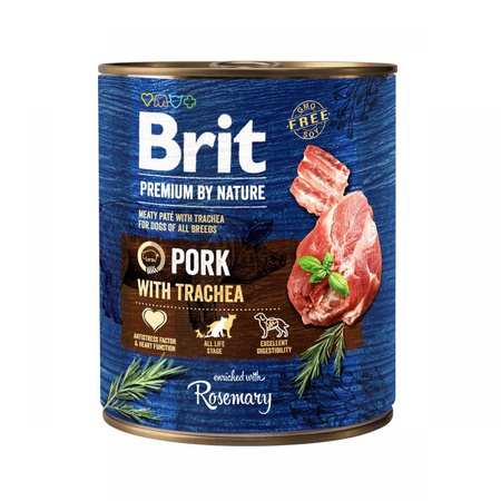 BRIT PREMIUM BY NATURE pusz.800g PORK TRACHEA /6