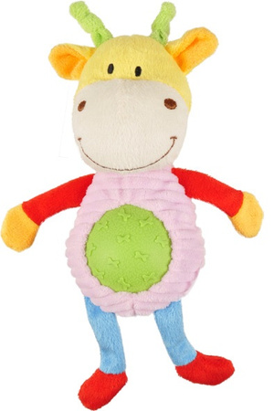 FLAMINGO PLUSZ JELONEK 23cm GUMOWY BRZUSZEK