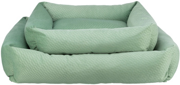 Alena, legowisko, dla psa/kota, niebiesko/szare, 80 × 60 cm