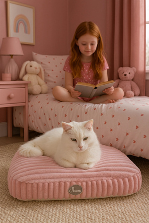 Zolux Poducha dla kota ze zdejmowanym pokrowcem NAOMI kol. różowy