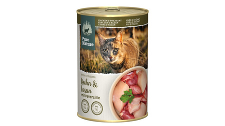 PURE NATURE CAT Huhn Fasan - kurczak z bażantem dla dorosłych kotów 400g