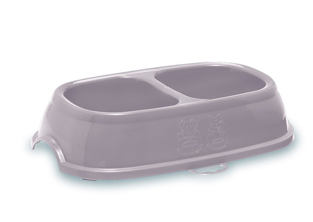 Zolux Miska antypoślizgowa podwójna BREAK 11 0,4l x2 kol. niebieski/róż