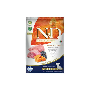 Farmina N&D GF Pumpkin Lamb&Blueberry Puppy Mini 7 kg x 2 szt