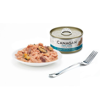 CANAGAN KOT pusz.75g TUNA WITH MUSSELS     TUŃCZYK&MAŁŻE /12