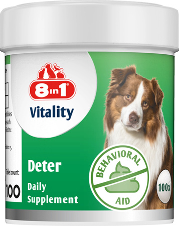 8in1 Vitality tabletki Deter dla psów przeciw koprofagii 100tb.