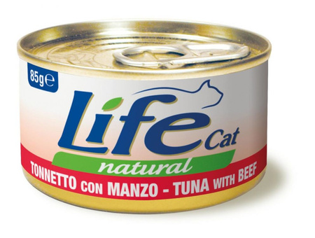 LIFE CAT pusz.85g TUNA + BEEF /24