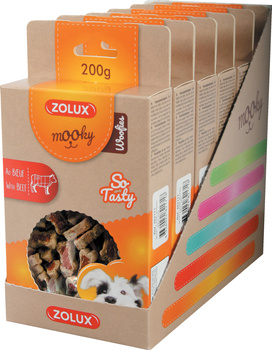 Zolux Przysmak dla psa MOOKY Classic WOOFIES z wołowiną 200 g