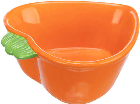 TX-60756 MISKA CERAMICZNA DLA GRYZONI     MARCHEWKA 180ml  12x11cm /4