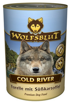 Wolfsblut Dog Cold River - pstrąg i bataty puszka 395g