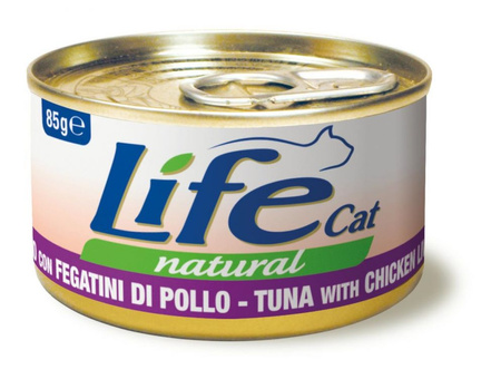 LIFE CAT pusz.85g TUNA + CHICKEN LIVER /24