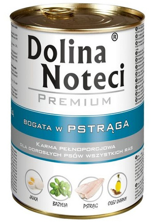Dolina Noteci Premium Pies Pstrąg puszka 400g