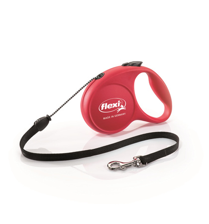 Flexi Smycz Fun M czerwona, 5m, linka