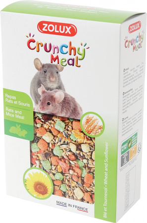 Zolux Pokarm mieszanka dla myszy szczurów CRUNCHY MEAL 800 g