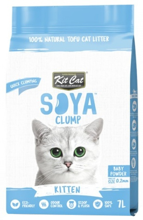 KIT CAT ŻWIREK ECO SOYACLUMP BABY POWDER 7L 2,5KG