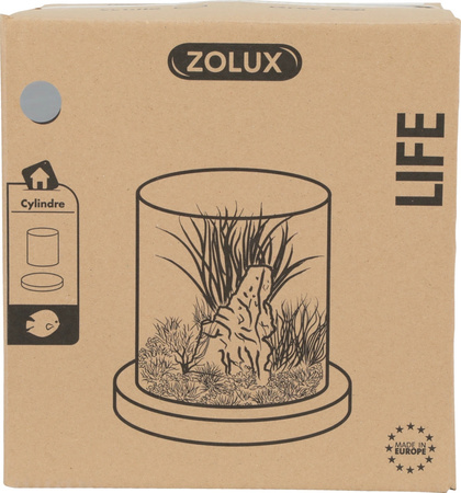 Zolux Akwarium Cylinder LIFE 12 l kol. szary