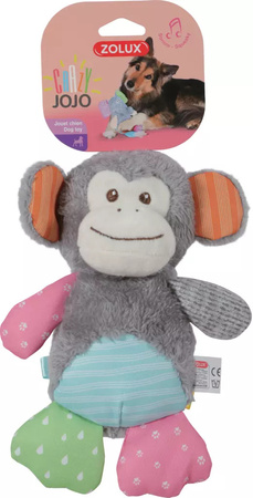 ZOLUX Zabawka dla psa, pluszowa z dźwiękiem CRAZY JOJO małpka 20x16x23 cm