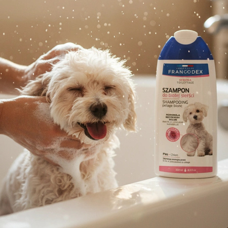 FRANCODEX PL Szampon dla psa do białej sierści, bez parabenów, 250 ml