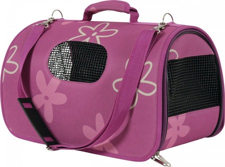 Zolux Torba transportowa dla psa i kota FLOWER mała fuksja